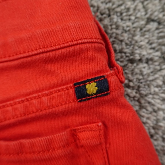 Lucky Brand Jeans Women 4 Orange Denim Pants Low Rise Charlie Capri Stretch Flex - Picture 12 of 13